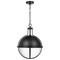 Nuvo Lincoln 1-Light Large Pendant, E26 60W, Matte Black, Clear Seeded 60/7675 - alternate 6